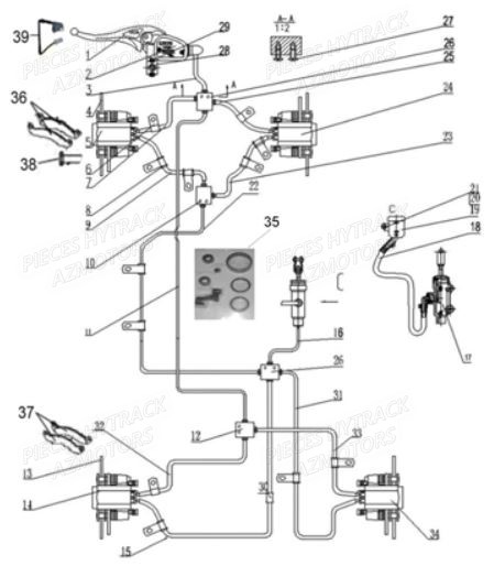 SYSTEME DE FREIN pour HY500IS HY510IS