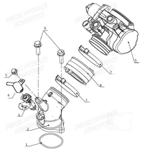 Systeme D Injection HYTRACK Pièces Quad HY500IS HY510IS