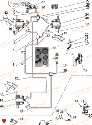 FREINS HYTRACK Pieces Origine Quad HY510S