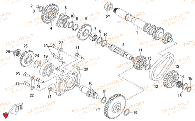 Transmission HYTRACK Pieces Quad HY500S HY510S Carbu 4x4