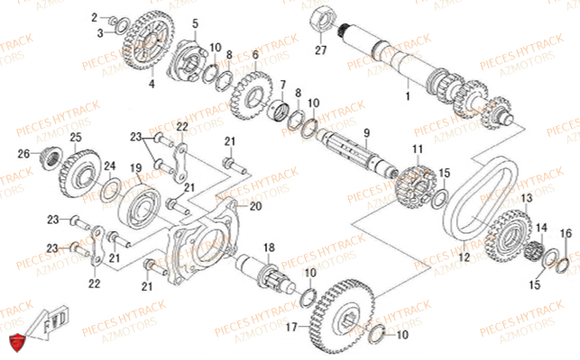 TRANSMISSION HYTRACK Pieces Origine Quad HY510S