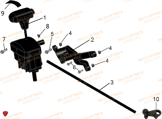 Tringlerie De Vitesses HYTRACK Pieces Quad HY500T T3