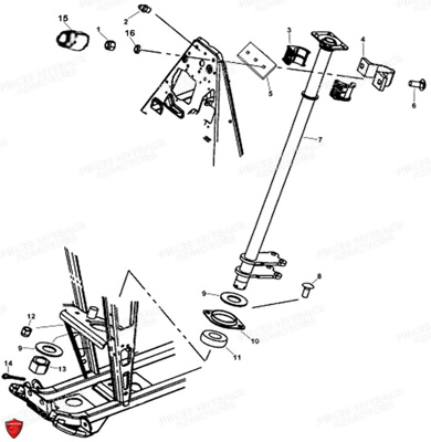 Colonne De Direction HYTRACK Pieces Quad HY500T EPS T3