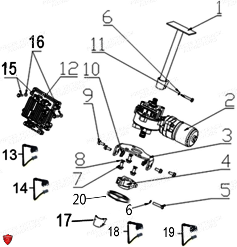 Direction Assistee HYTRACK Pieces Quad HY500T EPS T3