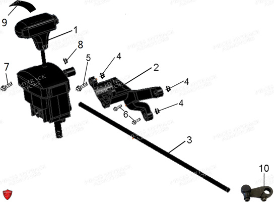 Tringlerie De Vitesses HYTRACK Pieces Quad HY500T EPS T3