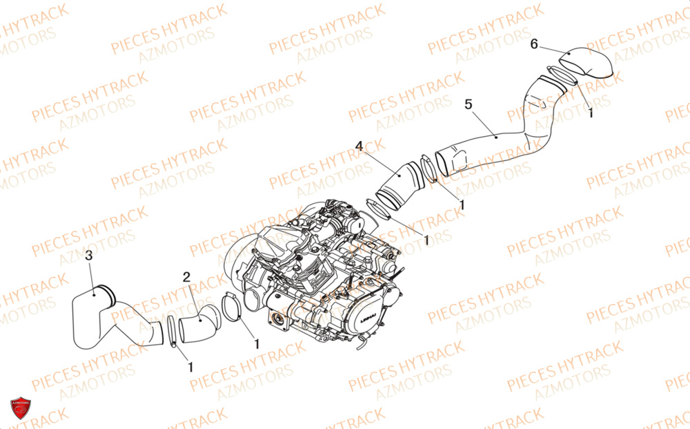 Prises D Air HYTRACK Pièces Quad HY500X 4X4