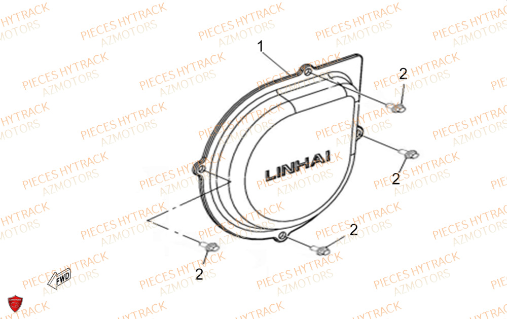 Cache Gauche HYTRACK Pièces Quad HY500X EPS 4X4
