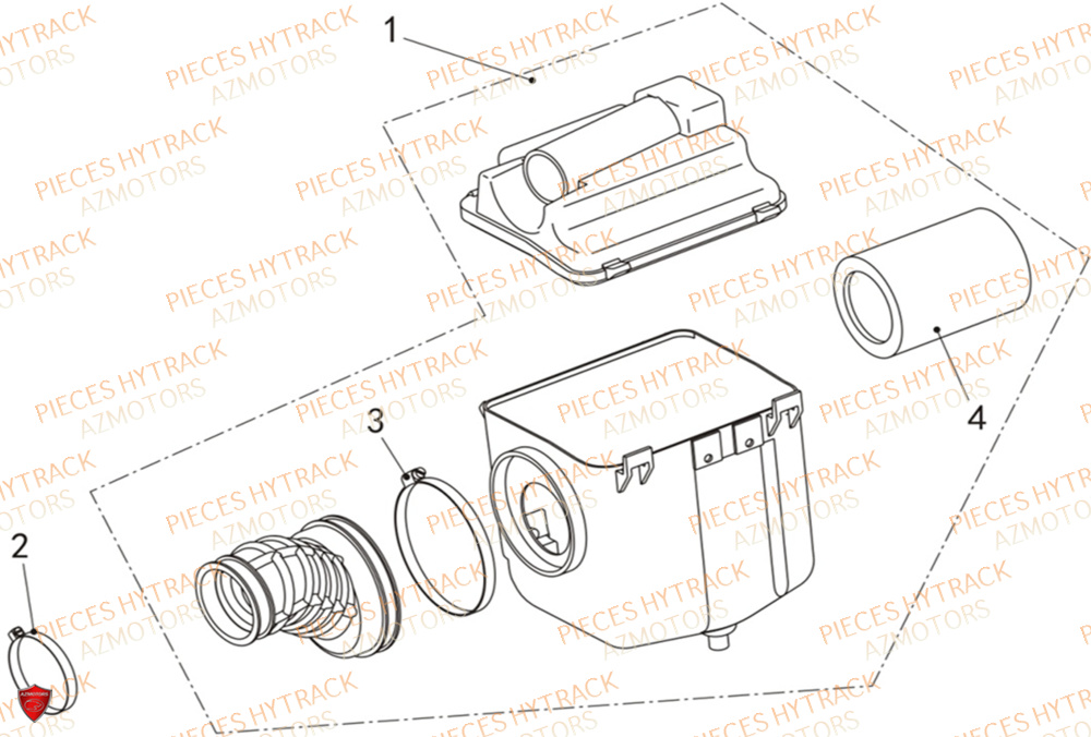 Filtre A Air HYTRACK Pièces Quad HY500X EPS 4X4