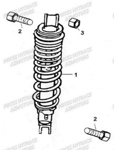 Amortisseur Arriere AZMOTORS Pieces Origine Quad HY_50H