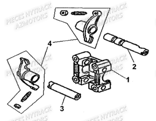Culbuteur HYTRACK Pieces Origine Quad HY_50H