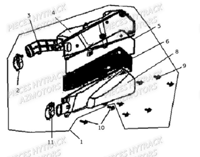 Filtre A Air HYTRACK Pieces Origine Quad HY_50H