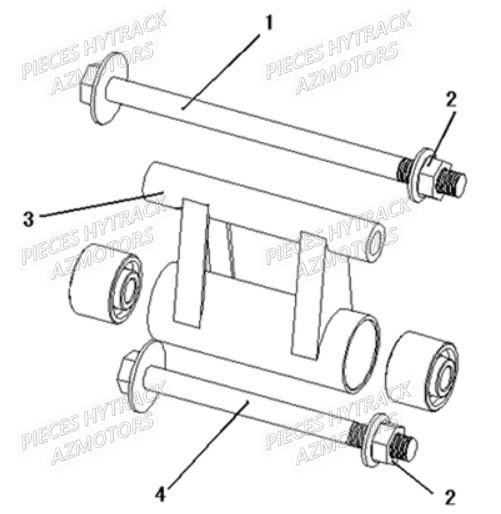 Support Moteur AZMOTORS Pieces Origine Quad HY_50H