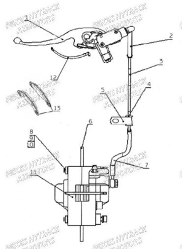 Systeme De Freinage AZMOTORS Pieces Origine Quad HY_50H