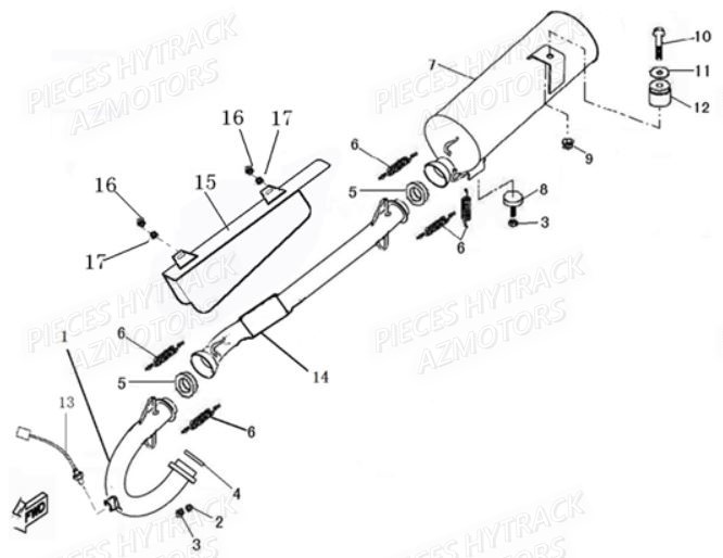 ECHAPPEMENT pour HY510IS EPS