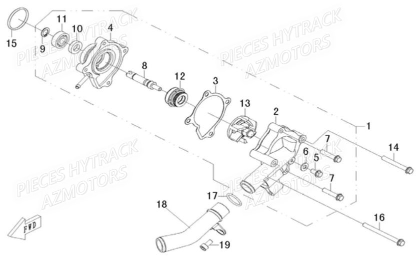 POMPE A EAU AZMOTORS HY540ST