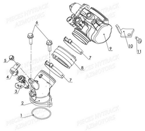 SYSTEME D INJECTION AZMOTORS HY540ST