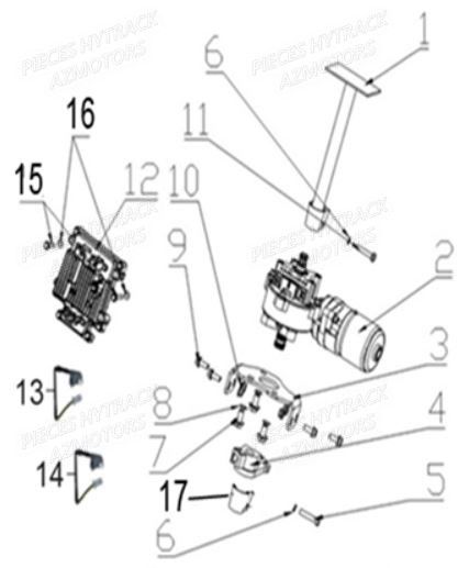 Direction Assistee HYTRACK Pieces Quad HY 540 STL E4 