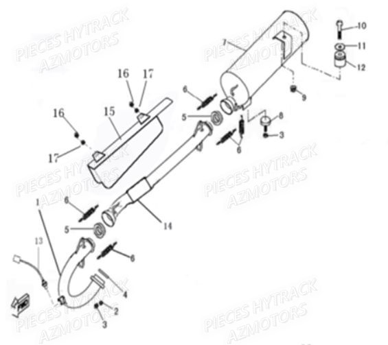 ECHAPPEMENT pour HY540STL E4