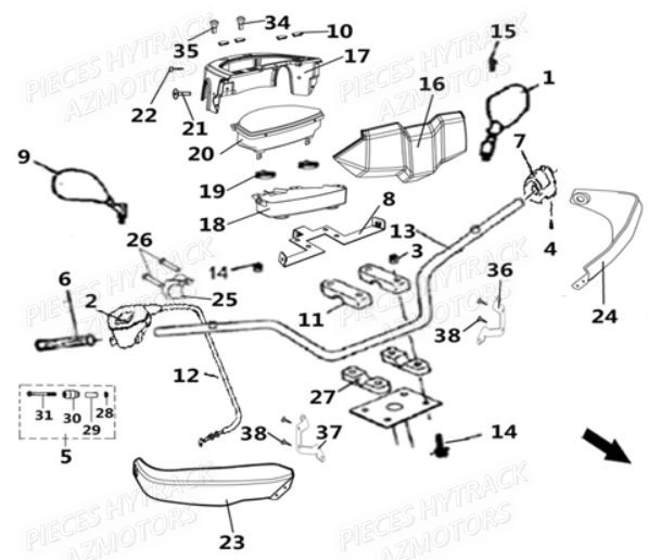 GUIDON AZMOTORS HY540STL E4