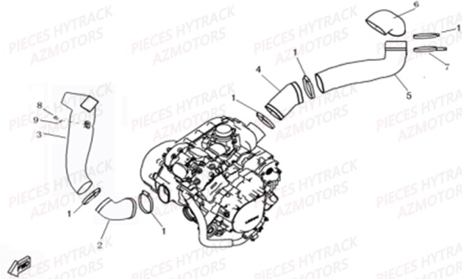 PRISES D AIR AZMOTORS HY540STL E4