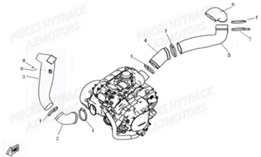 PRISES_D_AIR HYTRACK Pieces Quad HY 540 STL E4