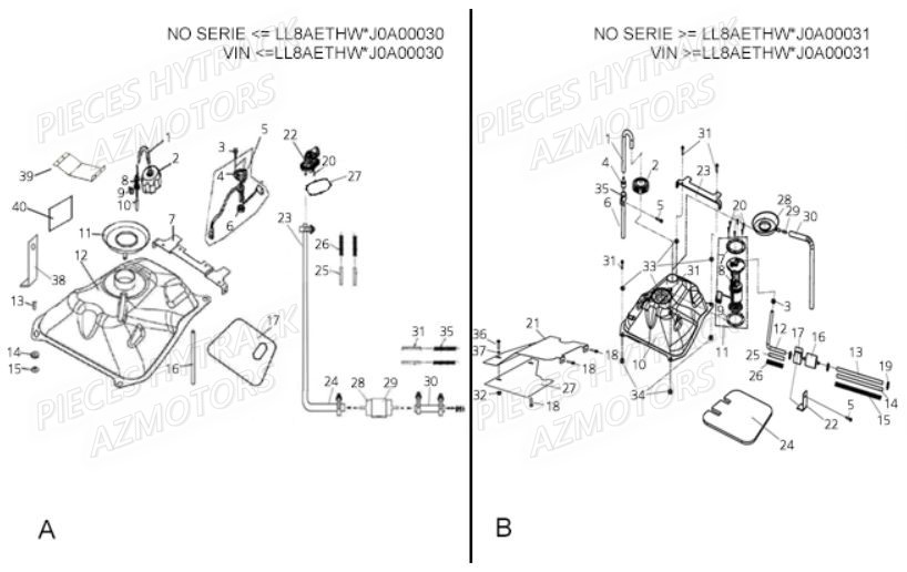 Reservoir HYTRACK Pieces Quad HY 540 STL E4 