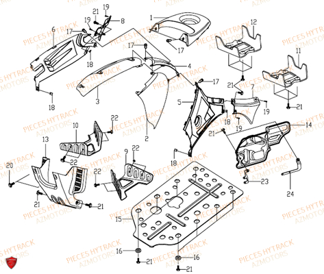 CARROSSERIE pour HY550