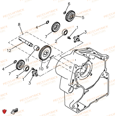 Prise De Force HYTRACK Pièces Quad HY550 4x4