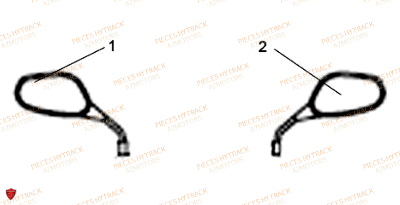 Retroviseurs HYTRACK Pièces Quad HY550 4x4