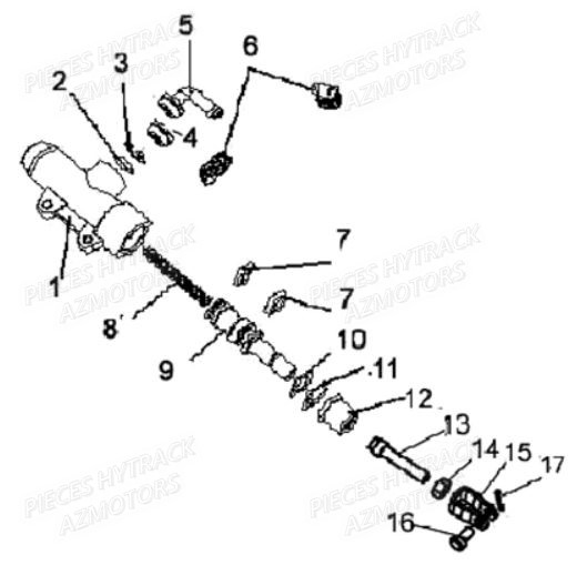 CYLINDRE_DE_FREIN_ARRIERE HYTRACK Pièces Quad HY560