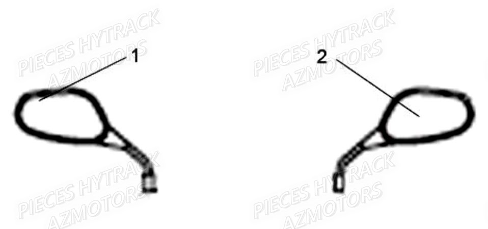 Retroviseurs HYTRACK Pièces Quad HY560 4x4