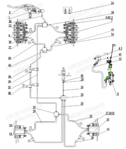 SYSTEME_DE_FREINAGE HYTRACK Pièces Quad HY560