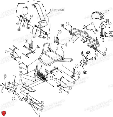 Pare Chocs Et Porte Bagages HYTRACK Pièces Quad HY570IS