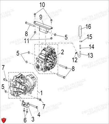 Ponts Avant Et Arriere HYTRACK Pièces Quad HY570IS