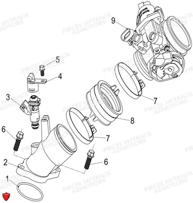 Systeme D Injection HYTRACK Pièces Quad HY570IS
