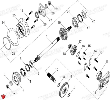 Transmission Ii HYTRACK Pièces Quad HY570IS