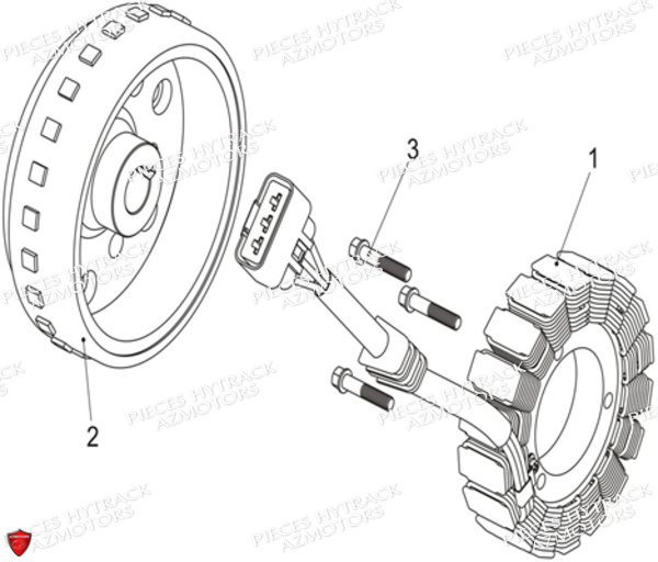 Alternateur HYTRACK Pièces Quad HY570IS EPS