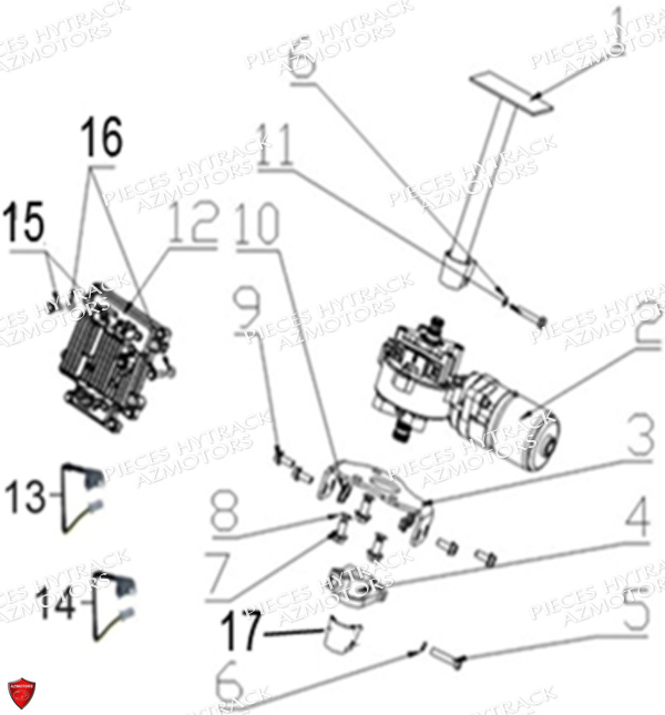 Direction Assistee HYTRACK Pièces Quad HY570IS EPS