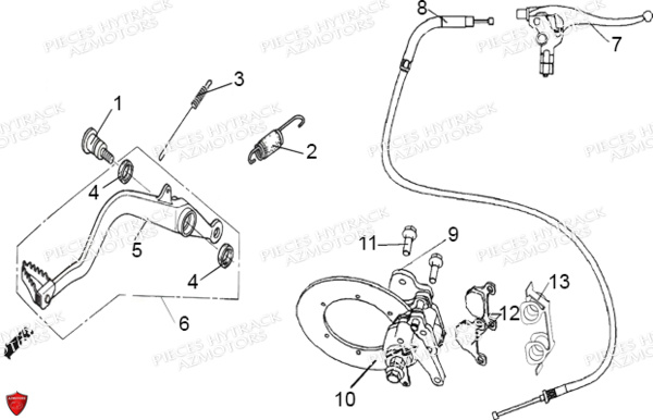PEDALE DE FREIN HYTRACK HY570IS EPS