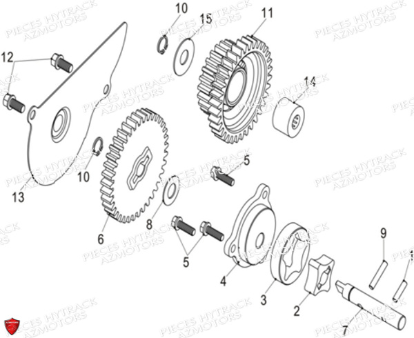 Pompe A Huile HYTRACK Pièces Quad HY570IS EPS