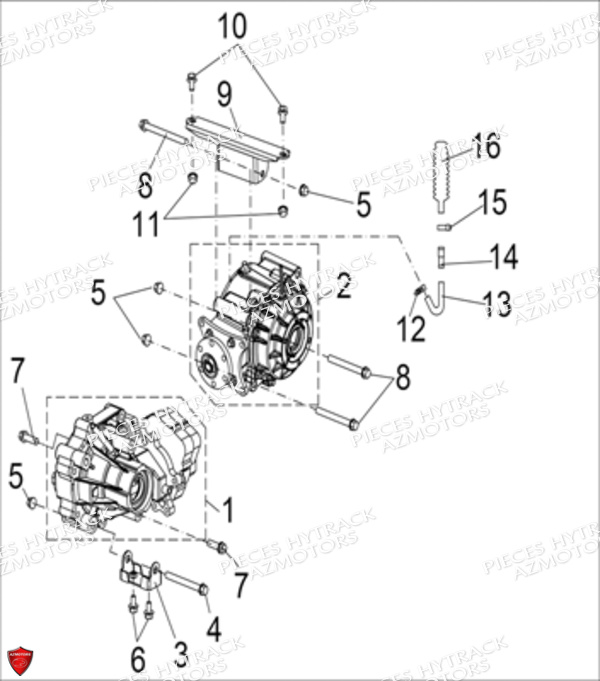 Ponts Avant Et Arriere HYTRACK Pièces Quad HY570IS EPS