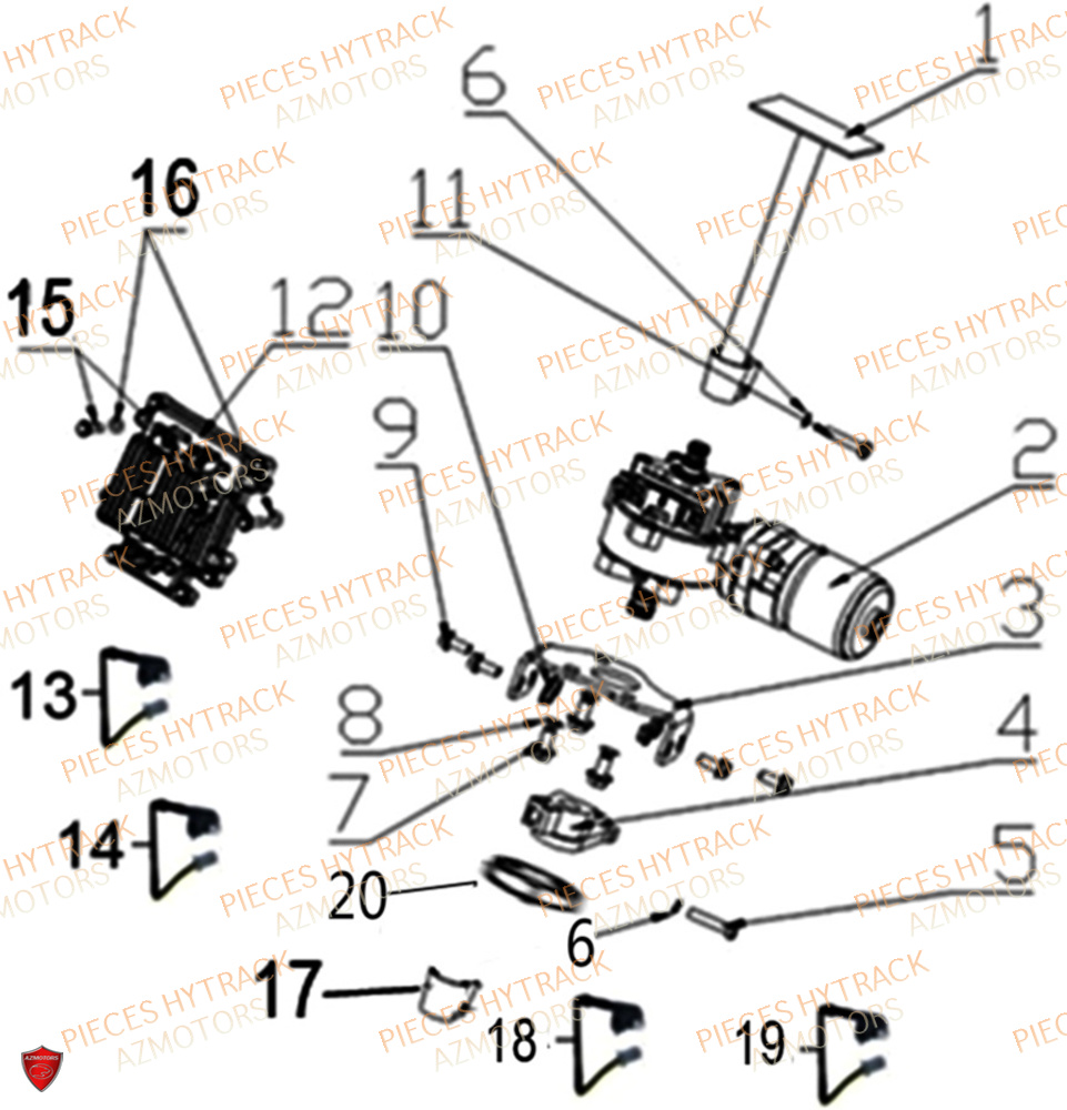 Direction Assistee Gy Option HYTRACK Pièces Quad HY570 X EPS 2025