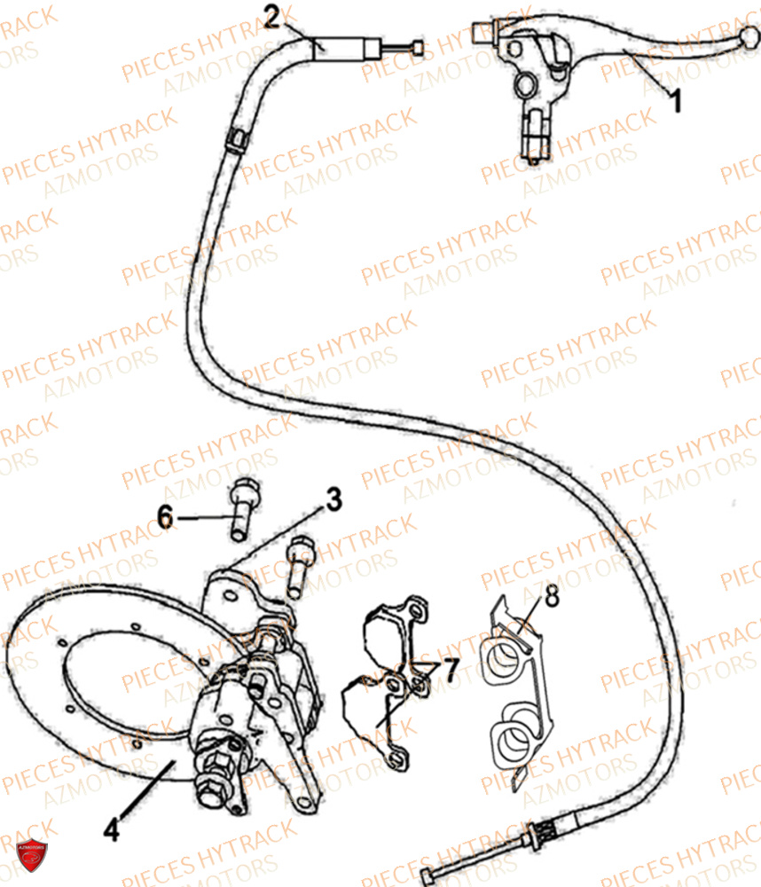 Frein De Parc HYTRACK Pièces Quad HY570 X EPS 2025
