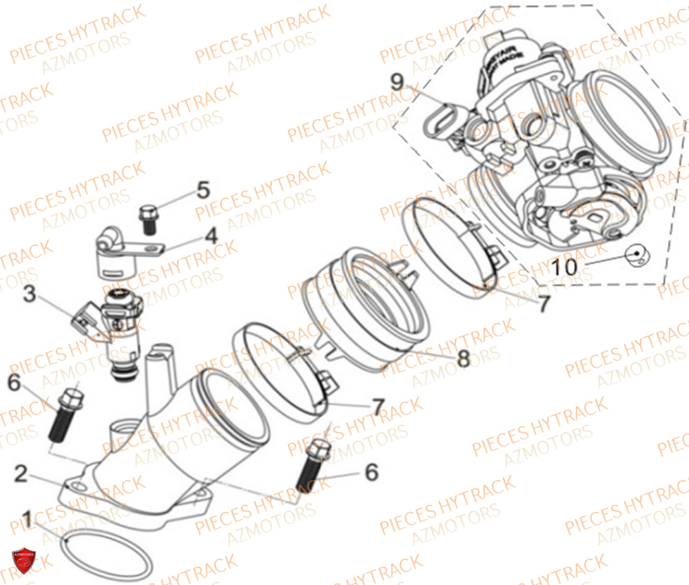 Injection HYTRACK Pièces Quad HY570 X EPS 2025
