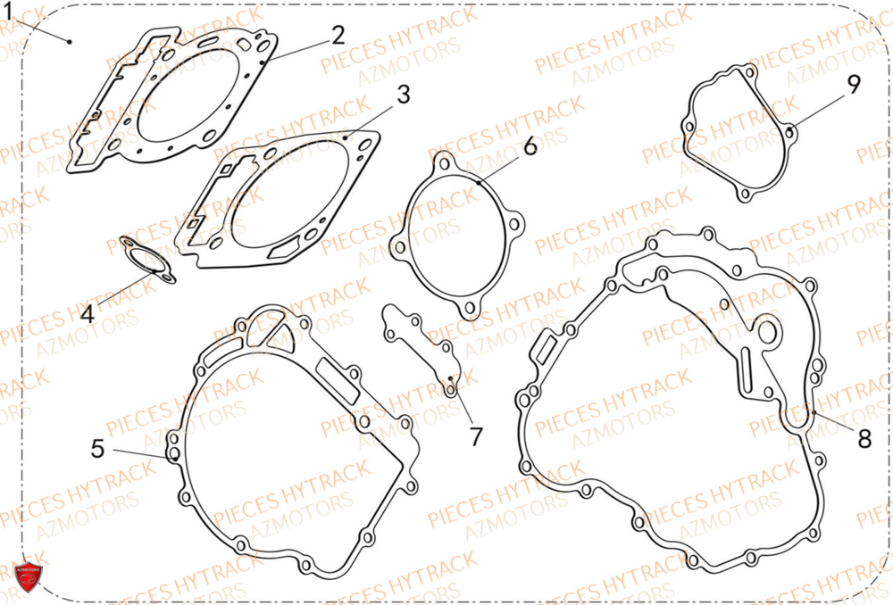 Joints HYTRACK Pièces Quad HY570 X EPS 2025