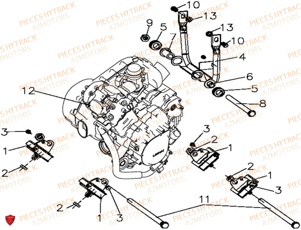 Moteur HYTRACK Pièces Quad HY570 X EPS 2025