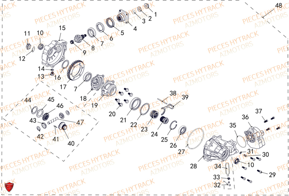 Pont Avant HYTRACK Pièces Quad HY570 X EPS 2025