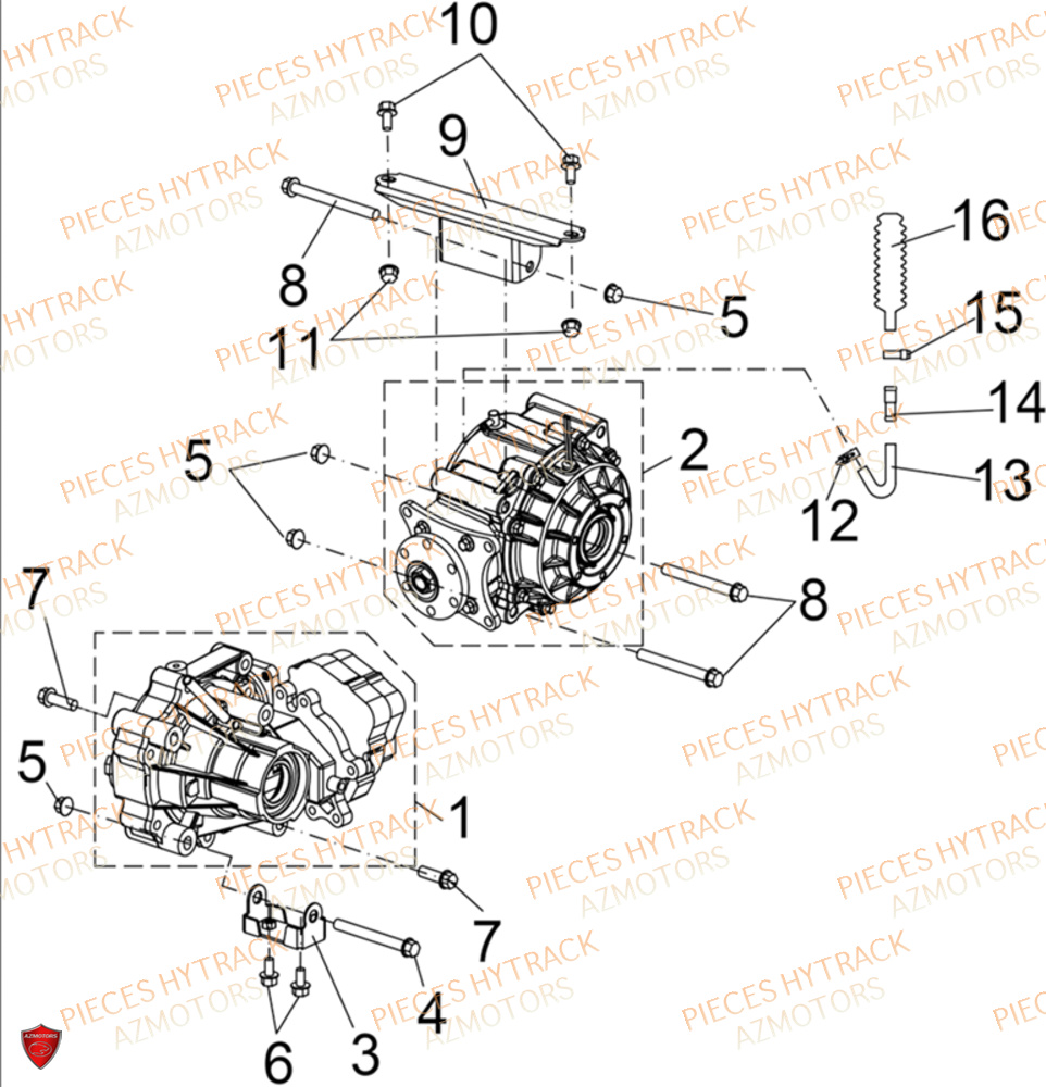 Ponts Avant Et Arriere HYTRACK Pièces Quad HY570 X EPS 2025