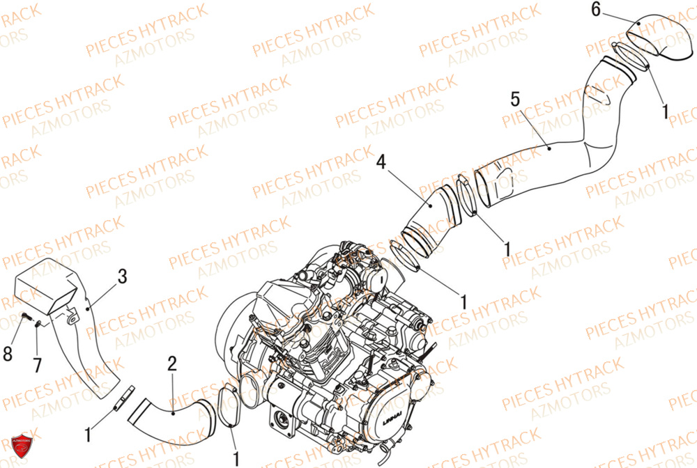 Prises D Air Eps HYTRACK Pièces Quad HY570 X EPS 2025