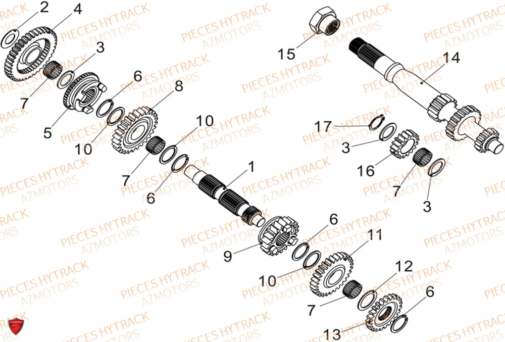 Transmission I HYTRACK Pièces Quad HY570 X EPS 2025